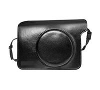 GLBMLMTHZP PU Bolsa de Cuero Cubierta Protectora Cubierta de protección/Correa de Hombro Negro o marrón, Cámara de impresión instantánea Ajuste for Fujifilm Instax Wide 300 Bolso de la cámara(Noir)