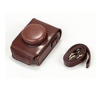 GLBMLMTHZP PU Funda de Cuero for Bolsa de Hombro Bolsa de cámara Caja Ajuste for Panasonic Fit for Lumix LX7 LX5 LX3 LX10 LX15 Bolso de la cámara(Coffee 1)