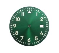 GLBMLMTHZP Reloj de 34 mm Dial Luminoso Luminoso Piloto Fit NH35 NH35A NH36 Reloj de movimiento Esfera del reloj(Verde)