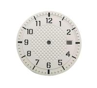 GLBMLMTHZP Reloj de 34 mm Dial Luminoso Luminoso Piloto Fit NH35 NH35A NH36 Reloj de movimiento Esfera del reloj(Wit)