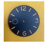 GLBMLMTHZP Reloj de reloj de 36 mm reloj de reloj luminoso verde de la cara de la cara compatible con Eta6497 / Gaviota St36 Accesorios de reloj de movimiento Piezas de reparación Esfera del reloj(Ara