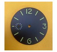 GLBMLMTHZP Reloj de reloj de 36 mm reloj de reloj luminoso verde de la cara de la cara compatible con Eta6497 / Gaviota St36 Accesorios de reloj de movimiento Piezas de reparación Esfera del reloj(Ver