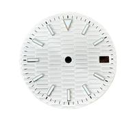 GLBMLMTHZP Reloj Marcar 28.5mm Accesorios de modificación luminosa azules compatibles con japonés NH35 Movimiento automático Esfera del reloj(Wit)