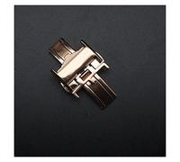 GLBMLMTHZP Silver Gold Rose Gold 12mm 14mm 16mm 18mm 20 mm Fashion Strap Strap Strap Hebilla de la correa de acero inoxidable Hebilla compatible for la hebilla de Longines Hebilla de mesa(Rose Gold 14