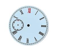 GLBMLMTHZP Ver blanco 38. 8mm Dial Piezas talladas azules tres manos ETA6497 / 6498, ST3600 / ST3620 Movimiento manual de la serie Esfera del reloj(Taille unique)