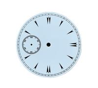 GLBMLMTHZP Ver blanco 38. 8mm Dial Piezas talladas azules tres manos ETA6497 / 6498, ST3600 / ST3620 Movimiento manual de la serie Esfera del reloj(2)
