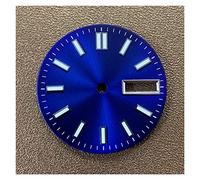 GLBMLMTHZP Ver Dial aséptico 28.5mm Negro Azul Blanco Asamblea Japonesa NH36 Movimiento automático verde luminoso. Esfera del reloj(BLACK 1)