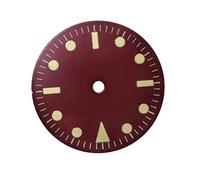 GLBMLMTHZP Ver partes 28.5mm Dial de reloj azul/negro for 2824 2836/2813 Reloj de movimiento Piezas de inserción de cara for ventana de fecha Modificar accesorios Esfera del reloj(Wine red)