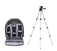 GLBMLMTHZP Video de Mochila de cámara Multifuncional DSLR Bolso de cámara de cámara a Prueba de Agua Cámara al Aire Libre Cámara Fit for Nikon Fit for Canon Fit for Sony Bolso de la cámara(A-Gray and