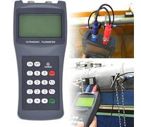 GLBMXDD Caudalímetro Digital portátil de Mano para líquidos, con Sensor de Pinza. Rango de caudal: ±32 m/s (±104 pies/s), para tuberías de PVC y Aguas residuales industriales S1(DN15-100)