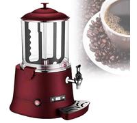 GLBMXDD Dispensador de Chocolate Caliente Multifuncional, máquina eléctrica para Bebidas con función de agitación, Temperatura Ajustable de 30 a 90 °C, Ideal para Chocolate, café, Leche y té Red-10L
