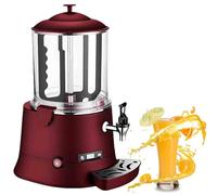 GLBMXDD Máquina eléctrica Multifuncional de Chocolate Caliente, dispensador de 5L/10L de Capacidad con función de agitación, Calentador de Bebidas Calientes para Chocolate, café, Leche y té Red-10L