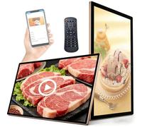 GLBMXDD Pantalla de Marketing publicitario Digital, Pantalla LED HD, Compatible con WiFi/USB/SD, reproducción en Bucle y Pantalla Dividida, Ideal para quioscos, restaurantes y comercios. 10.1in