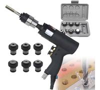 GLBMXDD Pistola de roscado neumática de Mano, M3-M12, con Control de Avance/Retroceso y 6 Mandriles Intercambiables, para la fabricación de maquinaria de Metal y plástico.