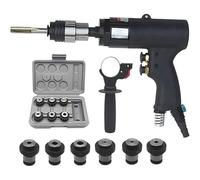 GLBMXDD Pistola neumática de roscado Manual con 6 Mandriles Intercambiables (M3-M12), Velocidad Ajustable y Puerto de Escape de 360°, Ideal para el procesamiento de Metal y plástico.