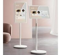 GLBMXDD Televisor portátil de 21,5"/24"/27"/32", 8+128 GB, Smart TV con Ruedas, 6-8 Horas de reproducción, transmisión inalámbrica, Monitor con Pantalla táctil de 10 Puntos 24inches