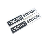 GLBPVPMTMB 2PCS 3D Aluminum Logo Special & Limited Edition Car Body Badge Sticker Trunk Fender Emblem Decal Accessorie For Car Motorcycle Pegatina para coche(LT Black Silver 2pcs)