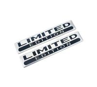 GLBPVPMTMB 2PCS 3D Aluminum Logo Special & Limited Edition Car Body Badge Sticker Trunk Fender Emblem Decal Accessorie For Car Motorcycle Pegatina para coche(LT Silver Black 2pcs)