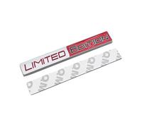 GLBPVPMTMB 3d Metal Logo Limited Edition Emblem Car Front Grill Bdage Rear Trunk Fender Sticker Auto Racing Motorcycle Decal Accessories Pegatina para coche(Sticker Silver Red)