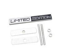 GLBPVPMTMB 3d Metal Logo Limited Edition Emblem Car Front Grill Bdage Rear Trunk Fender Sticker Auto Racing Motorcycle Decal Accessories Pegatina para coche(Grill Silver Black)
