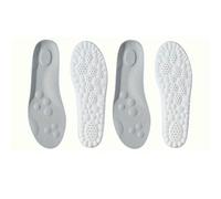 GLDFW - 1 par/2 pares/4 pares de plantillas deportivas de látex suaves para zapatos, plantillas ortopédicas con soporte de arco, plantilla desodorante transpirable