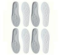 GLDFW - 1 par/2 pares/4 pares de plantillas deportivas de látex suaves para zapatos, plantillas ortopédicas con soporte de arco, plantilla desodorante transpirable