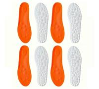 GLDFW - 1 par/2 pares/4 pares de plantillas deportivas de látex suaves para zapatos, plantillas ortopédicas con soporte de arco, plantilla desodorante transpirable