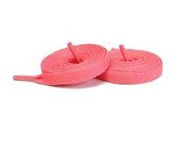 GLDFW - 1 par de cordones planos de tejido grueso para manualidades, color blanco y negro, accesorios de cordones para zapatos de caña alta, 25 colores, Rojo sandía, 140