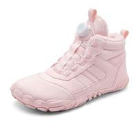 GLDFW - Botas de invierno para padres e hijos, para hombre y mujer, antideslizantes, de piel cálida, informales, para niños y niñas, Pink, 42.5 EU
