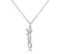 GLDFW - Collar con colgante para parejas para él y ella, la historia de dos amantes, collares de abrazo cariñosos para parejas, Collar colgante joyería cadena gargantilla cuerda gema medallón