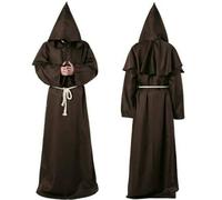 GLDFW - Disfraz de monje para hombre, disfraz de mago, disfraz de sacerdote