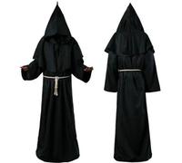 GLDFW - Disfraz de monje para hombre, disfraz de mago, disfraz de sacerdote