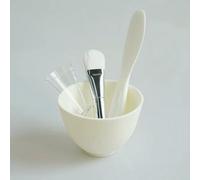 GLDFW - Juego de 3/4 brochas reutilizables para mascarilla, cuenco de mezcla, aplicador facial, espátula, cepillos faciales para agitar, suministros de maquillaje