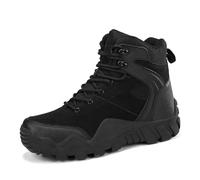 GLDFW - Zapatos de escalada para hombre, botas casuales al aire libre, impermeables, talla grande, zapatos de senderismo, 301 Negro, 39 2/3 EU