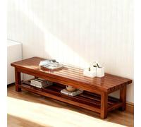 GLDYTVF Banco rústico de Madera Maciza de Pino para Guardar Fideos - Banco bajo rústico para cambiarse los Zapatos, Ideal para la Entrada, el Comedor, la Sala de Estar o el Dormitorio - Di