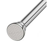 GLDYTVF Barra para Cortina sin taladrar de 35-305 cm, 33 mm de diámetro, Ajustable, telescópica, para Ducha, fácil instalación, para Ventanas y armarios, para baño, Acero Inoxidable (130-225 cm).