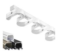 GLDYTVF Guía para riel de Cortina, Montaje en Techo o Pared, Barra de Aluminio Duradera para Cortinas de Exterior, Ideal para Cortinas de una Sola Pieza, Sistema de Cortina de Deslizamiento Suave.