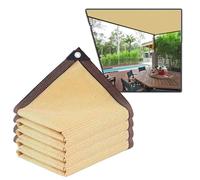 GLDYTVF Malla de Sombra Amarilla de 1 m x 15 m, 90%-95% Resistente a los Rayos UV, Ideal para Plantas e invernaderos, Duradera, con Ojales para una fácil instalación, protección para Exteriores.