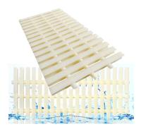 GLDYTVF Rejilla de Drenaje de 3 Orificios para Piscinas. Rejilla de plástico Duradera para Patios, aceras y Granjas. 15 x 100 cm. 20 Unidades. Solución de Drenaje de desbordamiento para una gestión