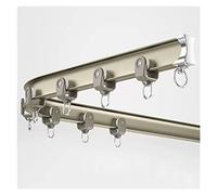 GLDYTVF Sistema de rieles para Cortinas Flexibles de Alta Resistencia. Barra divisoria de ambientes de Aluminio para Techo y Pared, Ideal para Ducha, balcón, Hotel, Caravana o ventanal. Diseño Flexi