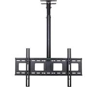 GLDYTVF Soporte Universal Ajustable para TV de Techo. Soporte Giratorio de 360° para televisores LCD/Plasma de 4070". Soporta hasta 132 LB. Color Negro. Ideal para Uso doméstico y comercia