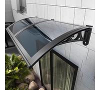 GLDYTVF Toldo Moderno de policarbonato Gris, toldo para Ventana, Refugio para Puerta de Entrada, Parasol para Patio, Cubierta para Lluvia Exterior, toldo con protección UV para porches y terrazas.