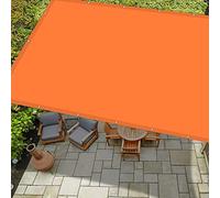 GLDYTVF Toldo Parasol Impermeable de 6,5 x 7 m para jardín, Resistente a los Rayos UV, con 4 Cuerdas, diseño Anti-miradas indiscretas para Patios y Jardines, Color Naranja Vibrante.