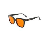 GLEASANNA Gafas de bloqueo de luz azul del 99.9% para hombres y mujeres, antifatiga, para juegos de computadora, evitan la fatiga ocular y los dolores de cabeza, NEGRO, Square