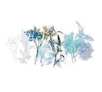 GLEAVI 1 Caja Flores Secas para Manualidades DIY, Flores de Herbario Prensadas Caseras, Material Floral Hecho a Mano, Azul, Material Decorativo, para Proyectos Hechos a Mano y Álbumes