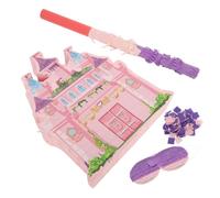 GLEAVI 1 Juego Piñata Castillo Cumpleaños de Niñas Decoración Colgante Fiestas Temáticas Incluye Bastón y Accesorio Celebraciones de Cumpleaños