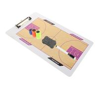 GLEAVI 1 Set Portapapeles de Baloncesto para Entrenamiento Pizarra de Borrado en Seco Doble Cara, Diseño Magnético, Adecuado para Análisis Táctico en Entrenamientos y Color Aleatorio