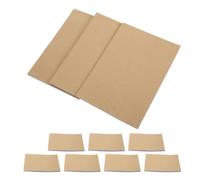 GLEAVI 10 Cuadernos A5 de Papel Kraft Autocopiativo para Escritura Suave y Duplicado Claro, Adecuado para Viajes y Contextos Personales