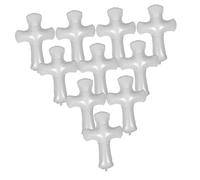 GLEAVI 10 Piezas Bendiga El Globo Del Bautismo Decoración Globo Religioso Blanco Comunion Grande Grande Cruz White