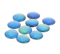GLEAVI 10 Piezas de Parches de Vidrio para Hacer Joyas Diseño que Cambia de Color, Accesorios DIY para Decoración y Creación de Collares Únicos
